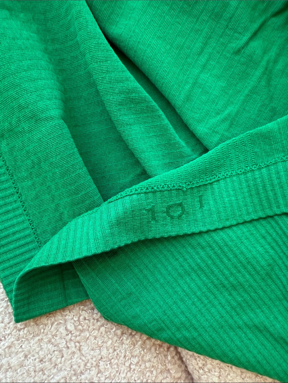 Lulemon Green Ribbed Racerback Tank Top - Picture 2 of 6